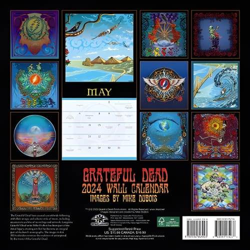 2024 Grateful Dead Wall Calendar