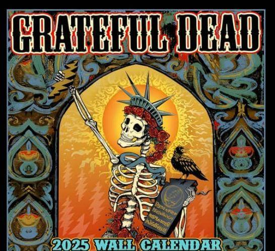 2025 Grateful Dead Calendar with FREE sticker