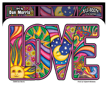 Celestial Love Sticker by Dan Morris