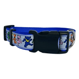 Grateful Dead - Blue Dancing Bears Dog Collar - Gratefuldeadshop.com