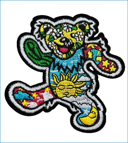 Grateful Dead - Psychedelic Dancing Bear Patch - gratefuldeadshop.com