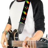 Grateful Dead - Rasta SYF Guitar Strap - Gratefuldeadshop.com