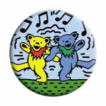 Grateful Dead - Dancing Bears Music Notes Button