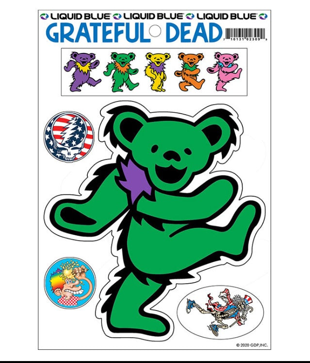 Grateful Dead Dancing Bears With Logo Sticker