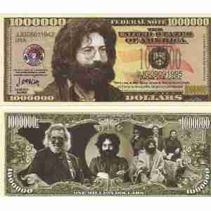 Jerry Garcia - Million Dollar Novelty Bill