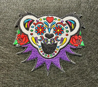 Grateful Dead - Sugar Skull Dancing Bear Iron On Patch