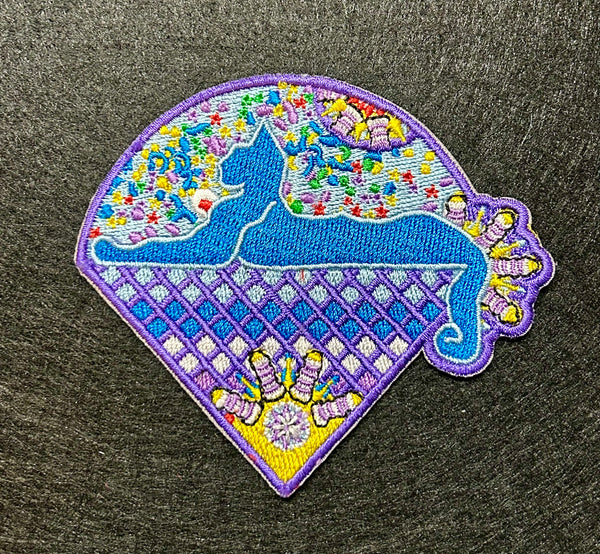 Jerry Garcia - Blue with Purple Cats Under The Stars Patch