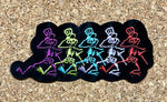 Grateful Dead - 70's Style Dancing Skeletons Iron On Patch