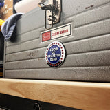 Toolbox with a 'Scars Craftsman' label and a 'Good Ol Grateful Dead' sticker.