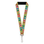 Grateful Dead - Dancing Bears Swirl Multi Color Lanyard