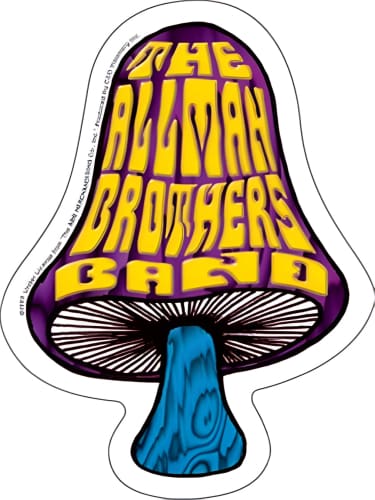 Allman Brothers Band - Shroom Bumper Sticker - Sticker