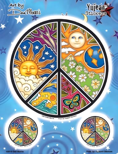 Dan Morris Peace Sticker Sheet - Sticker