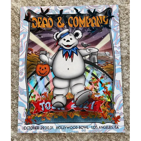 Dead & Company - Oct. 29-31 2021 Hollywood Bowl Show Poster - Posters