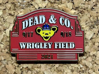 Dead & Company Official 2021 Wrigley Field Bear Head Pin - Buttons & Pins