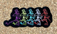 Grateful Dead - 70’s Style Dancing Skeletons Iron On Patch - Patches