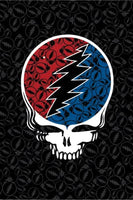 Grateful Dead - All Over Steal Your Face Tapestry - Decorative Tapestries