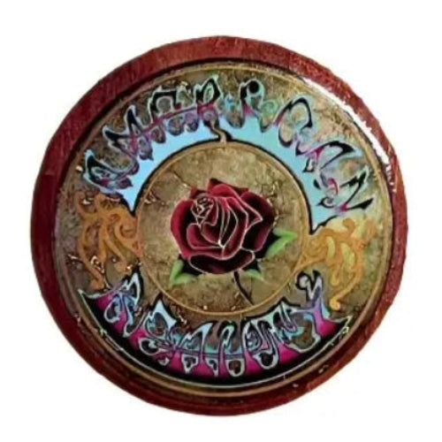Gd Shop Button Grateful Dead American Beauty Button | gratefuldeadshop.com