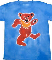 Grateful Dead - Batik Style Tie Dye Dancing Bear T-Shirt - Small - T-Shirts