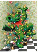 Grateful Dead - Grateful Bear with Lights Christmas Holiday Card - Greeting & Note Cards