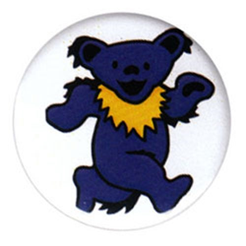 Grateful Dead - Botón azul sobre azul del oso bailando