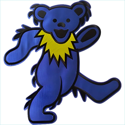 Grateful Dead Blue Dancing Bear Oversized Back Patch