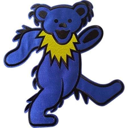 Grateful Dead - Blue Dancing Bear Oversized Back Patch - Patches