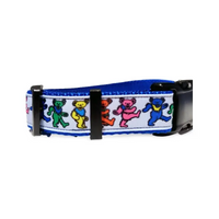 Grateful Dead - Blue Dancing Bears Dog Collar - Pet Gear