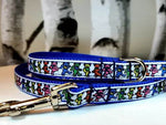 Grateful Dead - Blue Dancing Bears Dog Leash