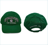 Green baseball cap with embroidered ’grateful dead’ logo and basketball graphic, featuring white stitching details and a curved brim.