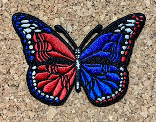 Grateful Dead - Parche bordado de mariposa SYF