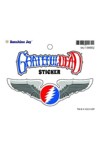 Grateful-Dead - Circle Bolt Rockwings Sticker - Sticker