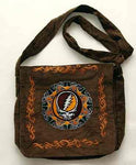 Grateful Dead - Corduroy Bag with Embroidered Steal Your Face - Handbags