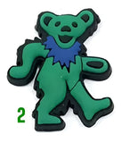 Grateful Dead Green Dancing Bear Shoe Charm