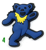 Grateful Dead Blue Dancing Bear Shoe Charm