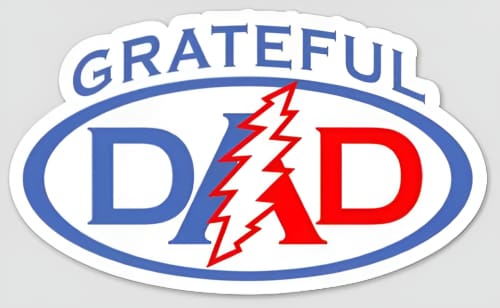 Grateful Dead - Grateful Dad Bumper Sticker - Sticker