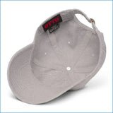 Gray cotton grateful dad hat with black otto label and red branding perfect for father’s day gifts