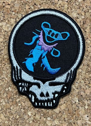 Grateful Dead - Dancing Bear and Stealie Patch - Patches