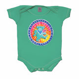 Grateful Dead - Dancing Bear Batik Style Baby Onesie - Gratefuldeadshop.com