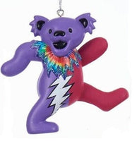 Grateful Dead - Dancing Bear Christmas Ornament - Purple/Red - Grateful Dead Gift