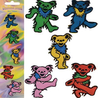 Grateful Dead - Dancing Bear Embroidered Patch Set of 5 - Patches