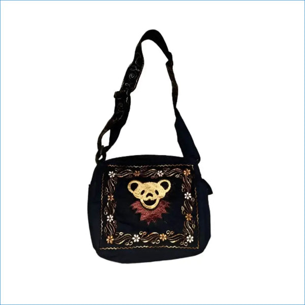 激レア！Grateful Dead ショルダーバッグ 2007年製 新品 Grateful Dead Dancing Bear Embroidered Venture Bag