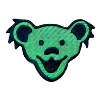 Grateful Dead - Dancing Bear Head Embroidered Patch - Patches