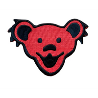 Grateful Dead - Dancing Bear Head Embroidered Patch - Patches