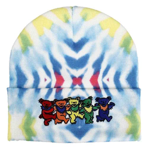 Grateful Dead - Dancing Bear Knit Beanie Hat - Hats