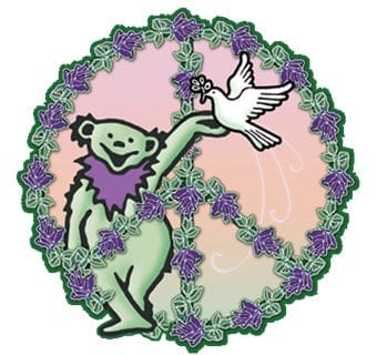 Grateful Dead - Dancing Bear Peace Sticker - Sticker