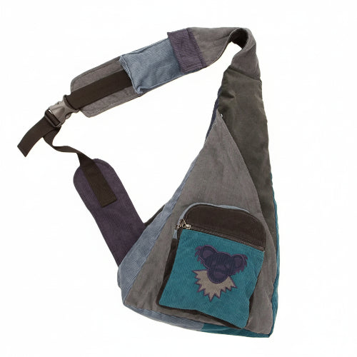 Grateful Dead Dancing Bear リュック Grateful Dead Dancing Bear Sling Backpack Corduroy Bag