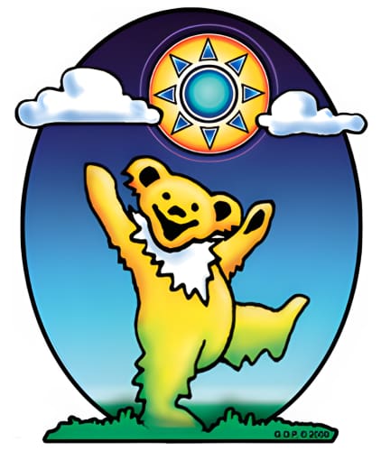 Grateful Dead - Dancing Bear Sunshine Sticker - Sticker