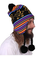 Grateful Dead - Dancing Bears Black Knit Ski Hat - Hats