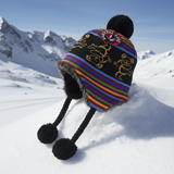 Grateful Dead - Dancing Bears Black Knit Winter Hat