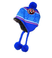 Grateful Dead - Dancing Bears Blue Knit Flap Ski Hat - Hats